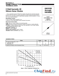 Datasheet 1N5367B manufacturer Motorola